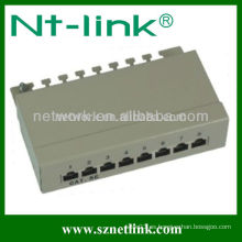 Fabricante del panel de remiendo 8 ventas directas cat5e stp patch panel